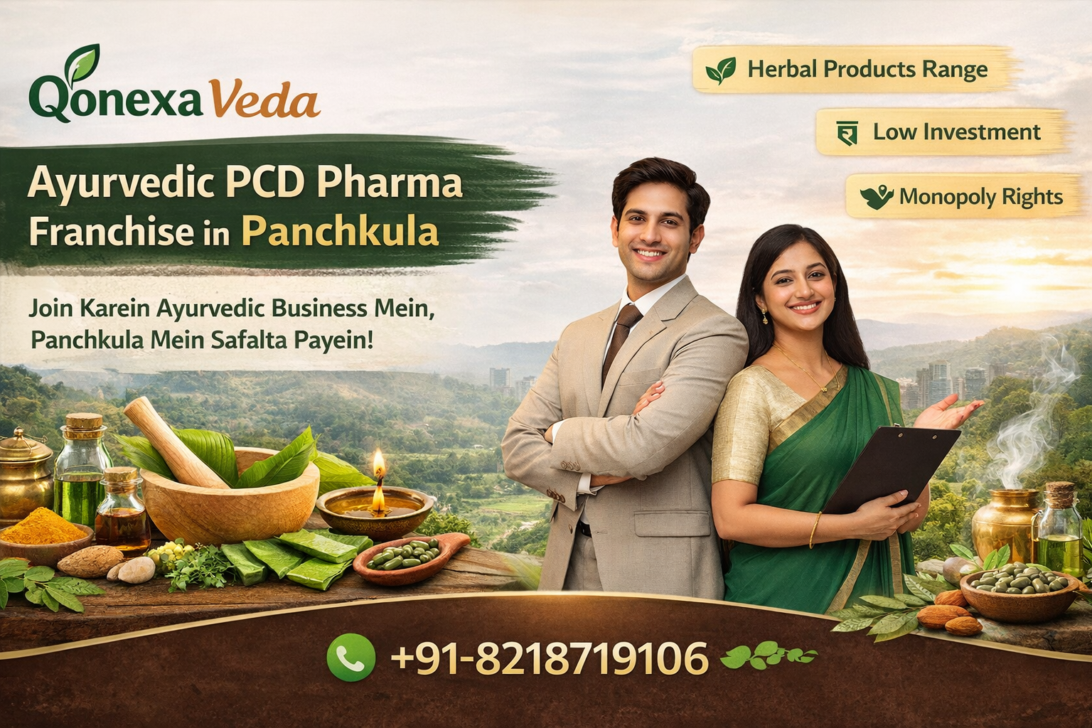 Read more about the article Ayurvedic PCD Pharma Franchise in Panchkula | Qonexa Veda