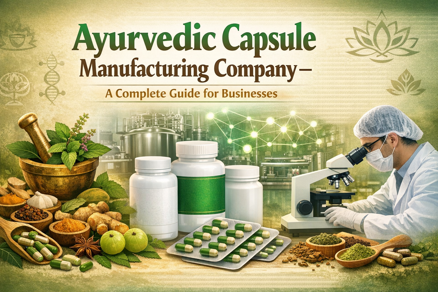 Read more about the article Ayurvedic Capsule Manufacturing Company – A Complete Guide for Businesses