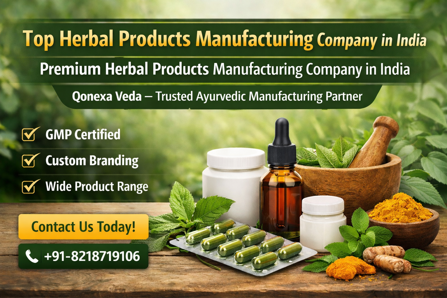 Top Herbal Products Manufacturing Company in India