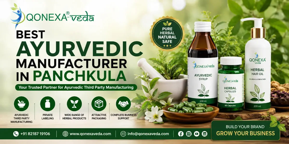 Best Ayurvedic Manufacturer in Panchkula by Qonexa Veda offering Ayurvedic third party manufacturing and herbal products