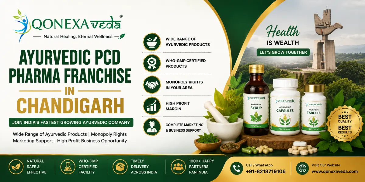 Ayurvedic PCD Pharma Franchise in Chandigarh by Qonexa Veda