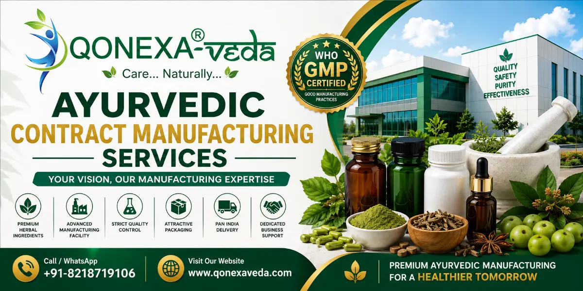 Ayurvedic Contract Manufacturing Services by Qonexa Veda
