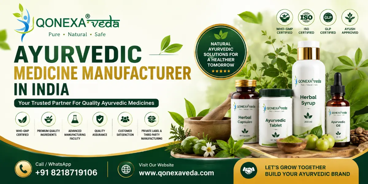 Ayurvedic Medicine Manufacturer in India – Qonexa Veda