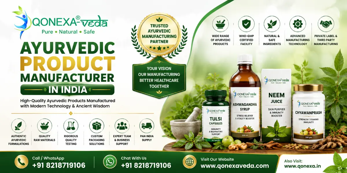 Ayurvedic Product Manufacturer in India – QONEXA Veda